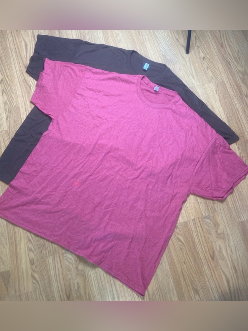 Jerzees 3XL Short Sleeve Crewneck T-Shirts in red & brown NWOT unisex